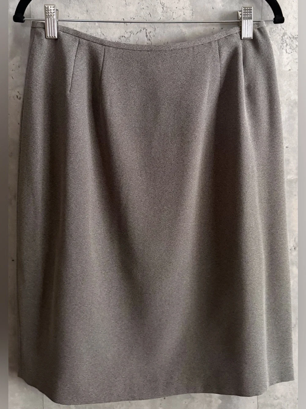 NWT Le Suit 2-Piece Skirt Suit Set Gray Tailored Blazer Office Work Career 8P